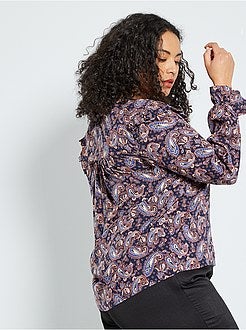 Camisa em caxemira estampada - Kiabi