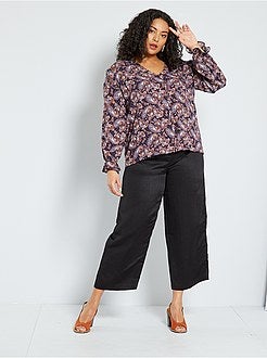 Camisa em caxemira estampada - Kiabi