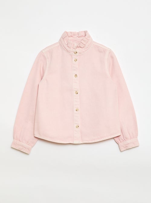 Camisa em ganga - Kiabi