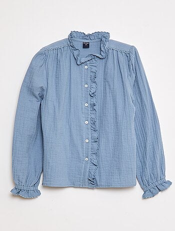 Camisa em gaze de algodão
