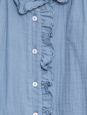 Camisa em gaze de algodão