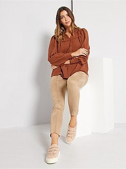 Camisa em gaze de algodão - Kiabi