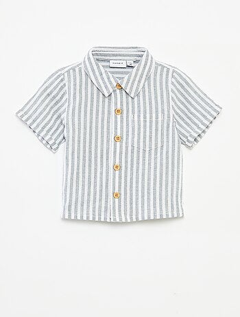 Camisa em gaze de algodão 'Name it'