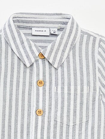 Camisa em gaze de algodão 'Name it'