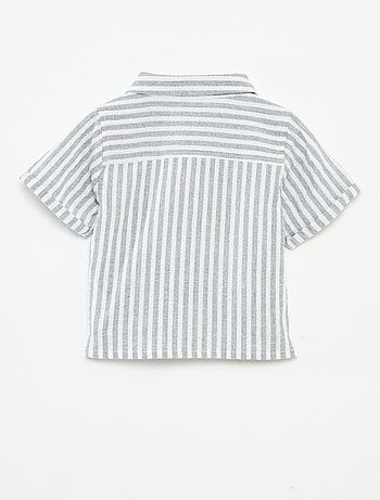 Camisa em gaze de algodão 'Name it'