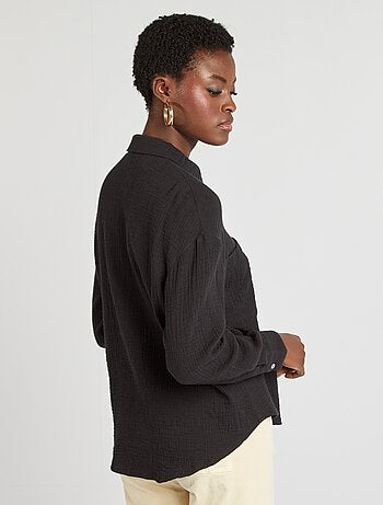 Camisa em gaze de algodão