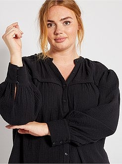 Camisa em gaze de algodão - Kiabi