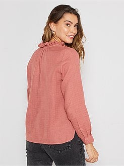 Camisa em gaze de algodão - Kiabi