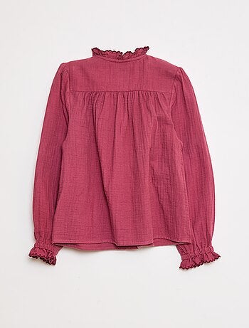 Camisa em gaze de algodão