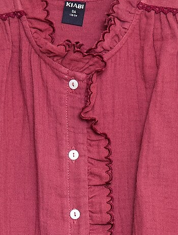 Camisa em gaze de algodão