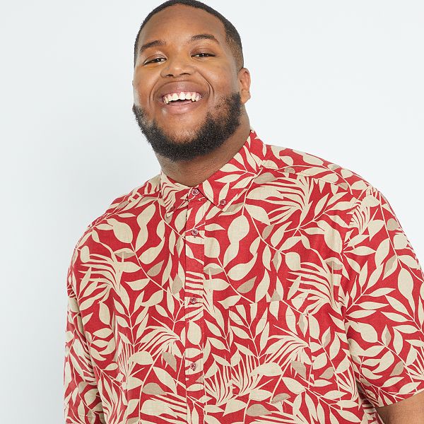 camisas homem flores