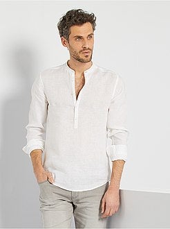 Camisa em linho de conceção ecológica - Kiabi