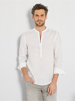 Camisa em linho de conceção ecológica - Kiabi