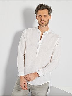 Camisa em linho de conceção ecológica - Kiabi