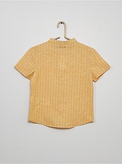 Camisa em linho e algodão - Kiabi