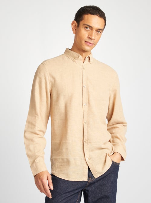 Camisa em linho misturado - Kiabi