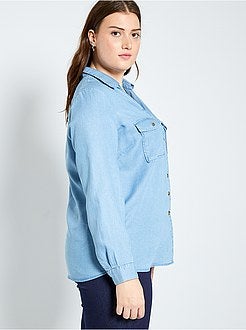 Camisa em lyocell - Kiabi