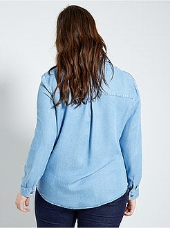 Camisa em lyocell - Kiabi