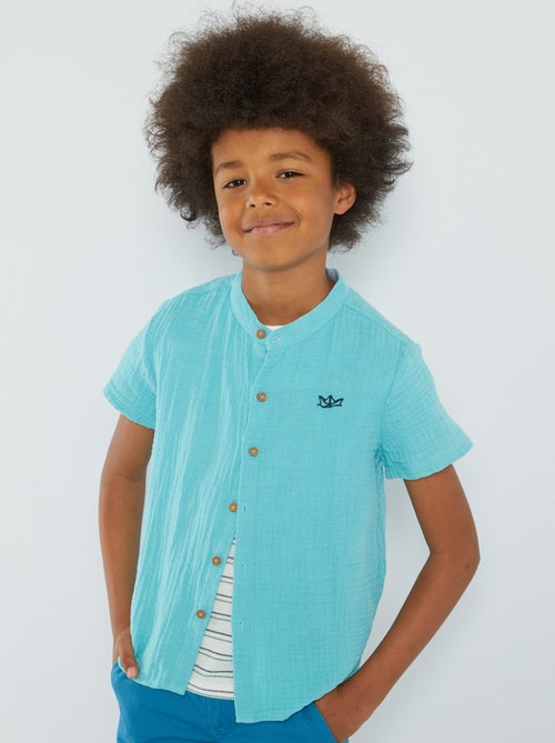 Camisa em malha relevo - Kiabi