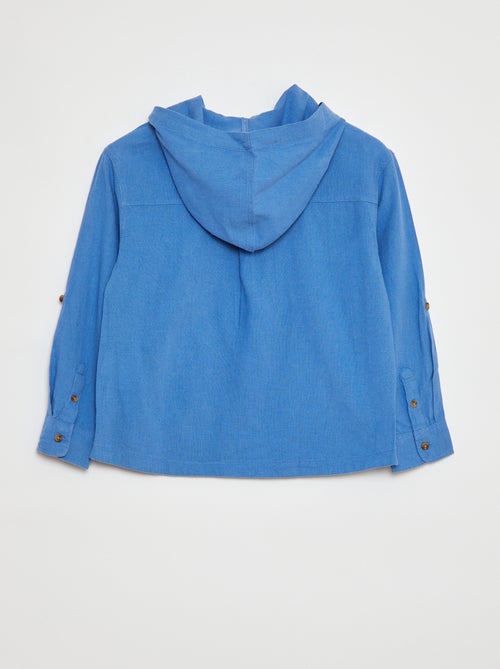 Camisa em mistura de linho - Kiabi