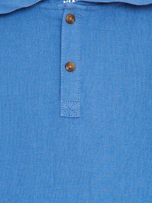 Camisa em mistura de linho - Kiabi