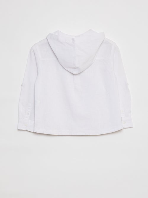 Camisa em mistura de linho - Kiabi