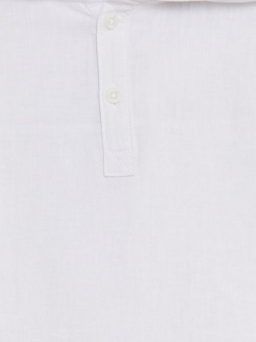 Camisa em mistura de linho - Kiabi