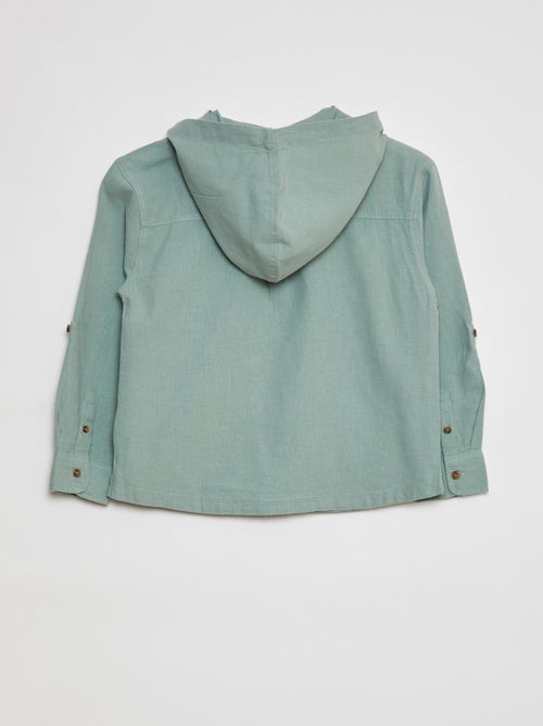 Camisa em mistura de linho - Kiabi