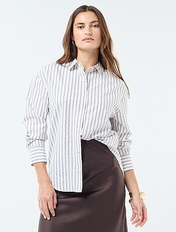 Camisa em popelina lisa