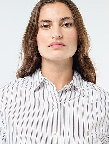 Camisa em popelina lisa