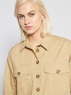 Camisa em popelina - Kiabi