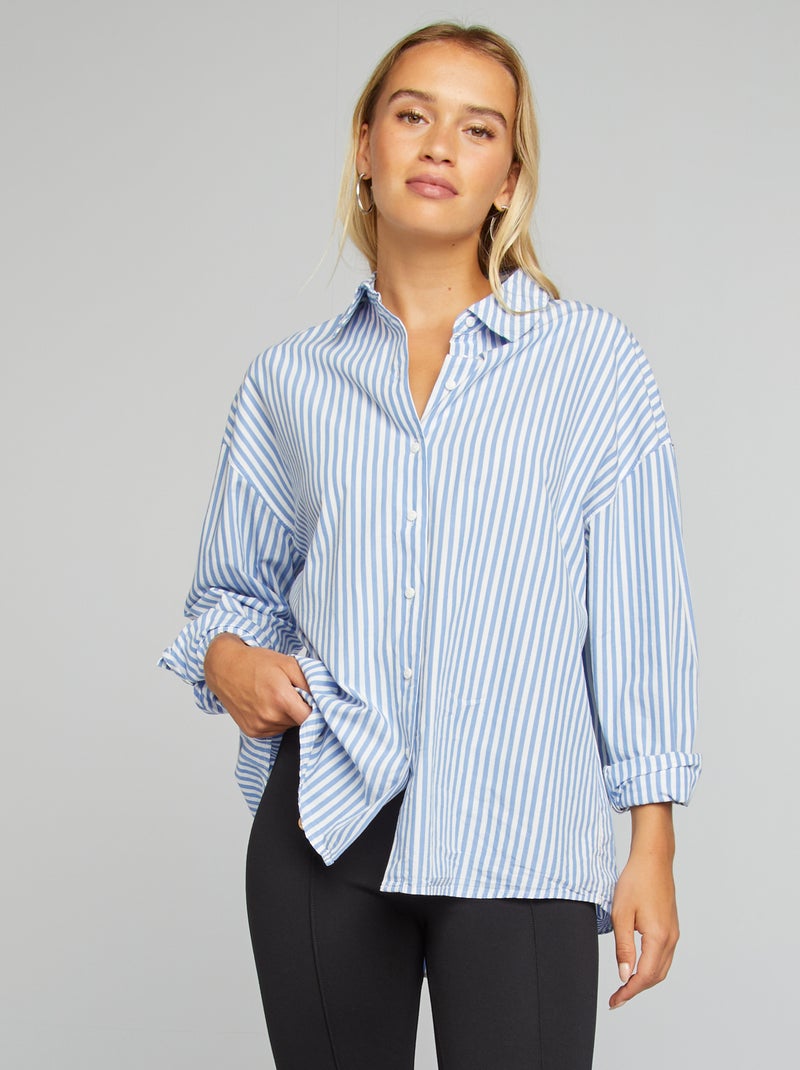 Camisa em popelina BRANCO - Kiabi