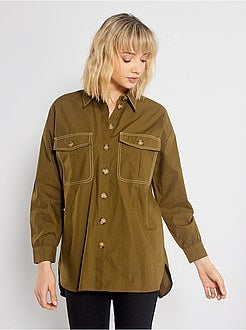 Camisa em popelina - Kiabi