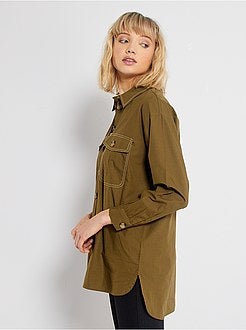 Camisa em popelina - Kiabi