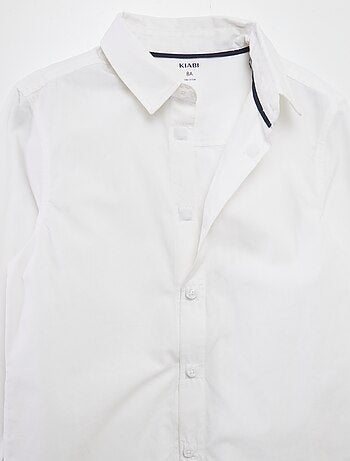Camisa em popelina de manga comprida - So Easy