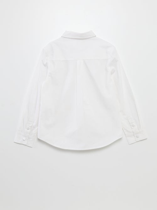 Camisa em popelina de manga comprida - So Easy - Kiabi