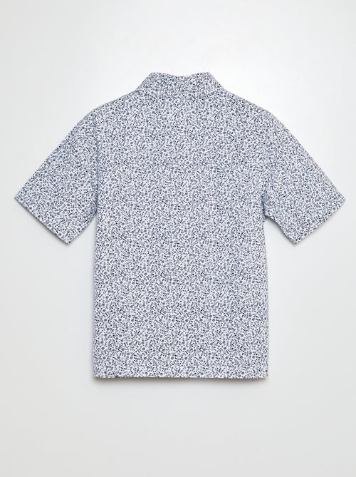 Camisa em popelina de manga curta - Kiabi
