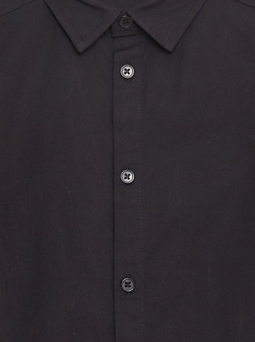 Camisa em popelina de manga curta - Kiabi