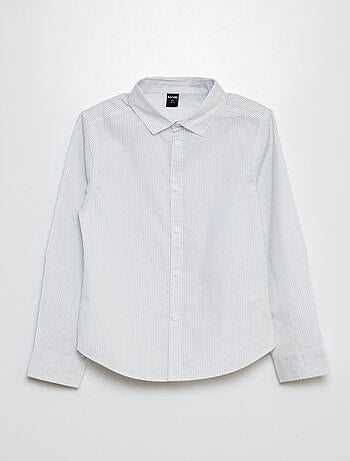 Camisa em popelina estampada