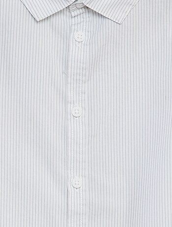 Camisa em popelina estampada