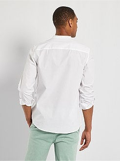 Camisa em puro algodão dobby texturado - Kiabi