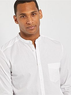 Camisa em puro algodão dobby texturado - Kiabi