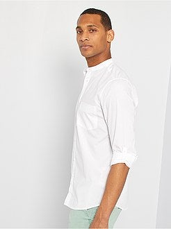 Camisa em puro algodão dobby texturado - Kiabi