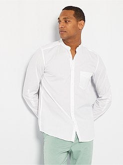 Camisa em puro algodão dobby texturado - Kiabi