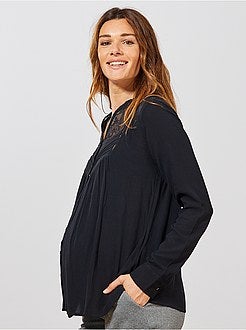 Camisa em renda pré-mamã - Kiabi