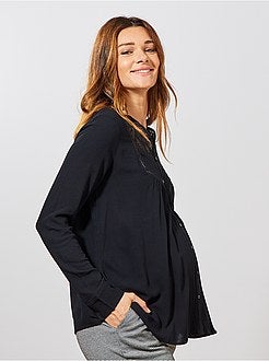 Camisa em renda pré-mamã - Kiabi