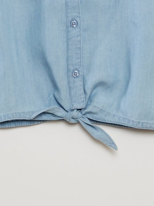 Camisa em tencel - Kiabi