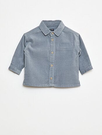 Camisa em veludo cotelê