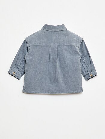 Camisa em veludo cotelê