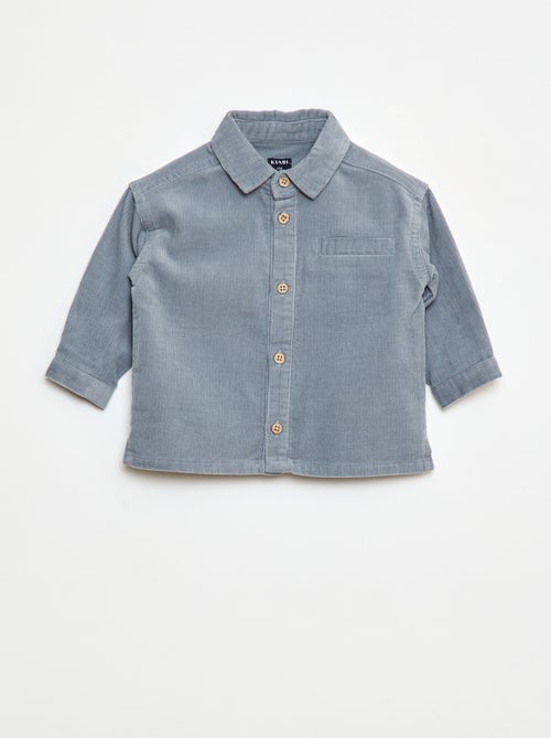 Camisa em veludo cotelê - Kiabi